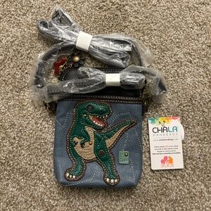Chala Convertible Crossbody Cellphone Handbag T-Rex NWT